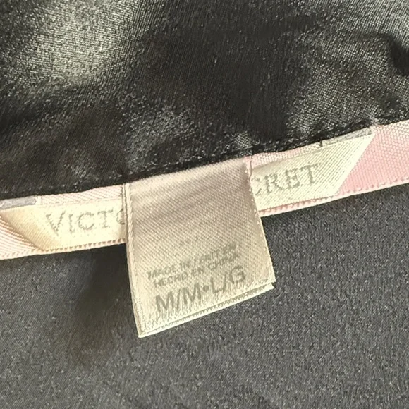 Victoria's Secret Black Satin Robe - Picture 4 of 9